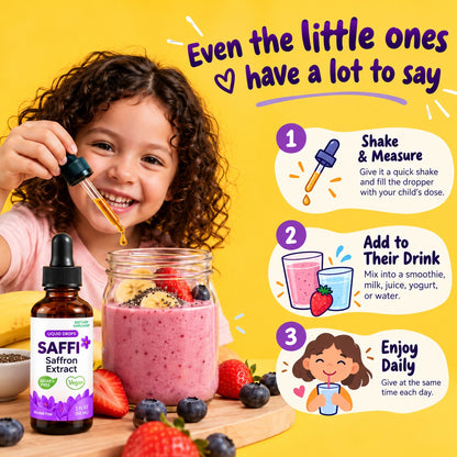SaffiCalm™ – All-in-One Focus, Mood & Sleep Support for Kids